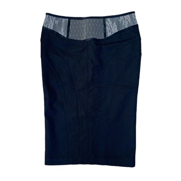Black Marciano Fitted Skirt Size 4 - Picture 1 of 9